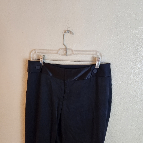 Banana Republic Jackson Fit Wool Black Dress Work Pants Size 6 - Picture 4 of 5